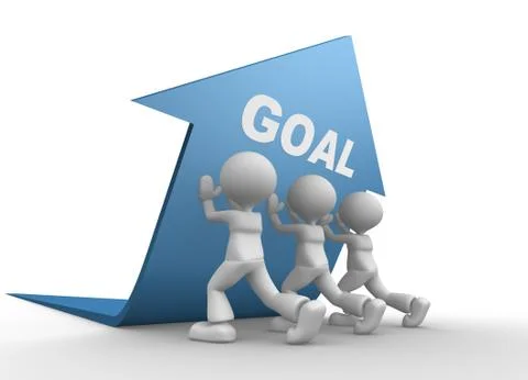 Concept of goal Illustrazione stock