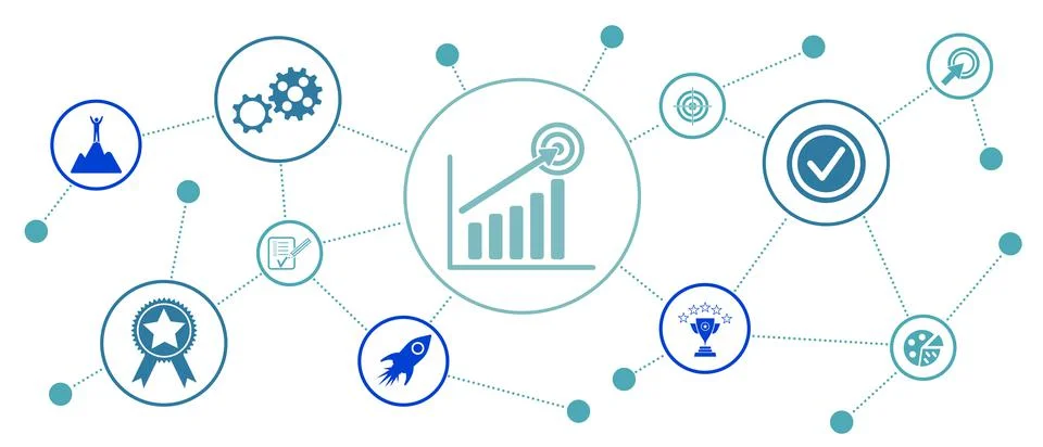 Concept of goals Stock-Illustration