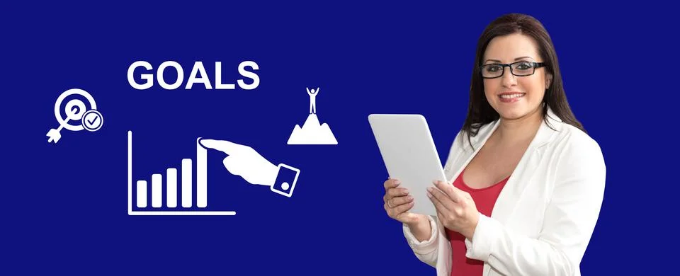 Concept of goals 스톡 사진