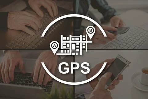 Concept of gps Stock-Fotos