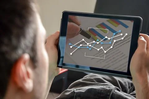 Concept of graph Stock-Fotos