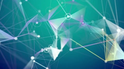 The concept of a graphic background with a turquoise base and white lines Stock Footage 170714910