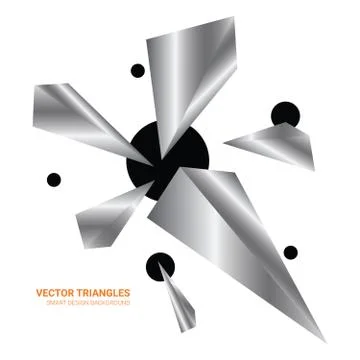 Concept Gray Polygon Dynamic Modern Style Template Stock Illustration