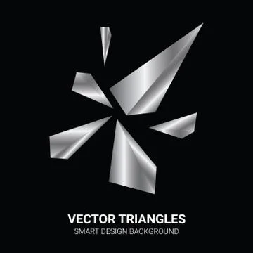 Concept Gray Polygon Dynamic Modern Style Template Stock Illustration