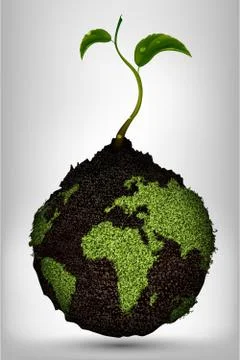 The concept of green energy Stock Illustration