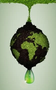 The concept of green energy Stock Illustration