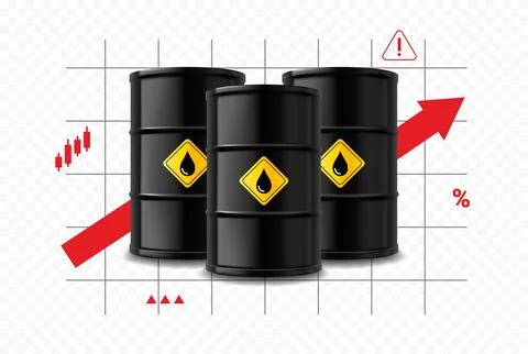 Concept of Growing Oil Prices Ilustração Stock