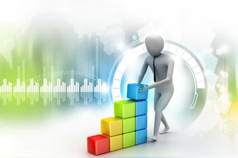 Concept growth of the business Stock Illustration