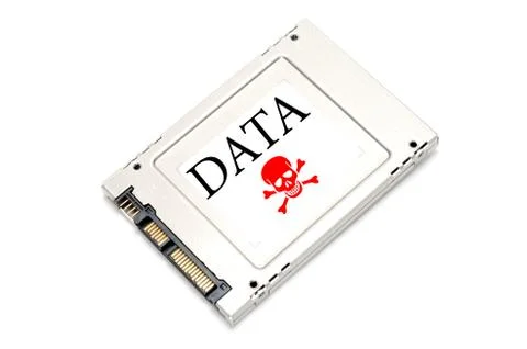 Concept hacked data drive Illustrazione stock