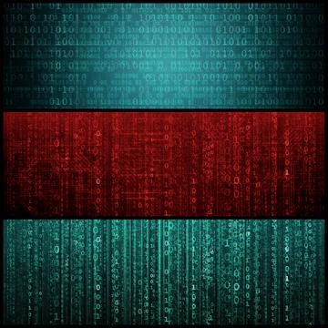 Concept of Hacker Attack, Virus Infected Software, Dark Web and Cyber Security Stock Illustration