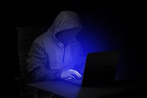 Concept of hacking and malware Hackers use abstract laptops to steal Internet Stock Photos