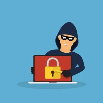 Concept of hacking. Stockillustratie