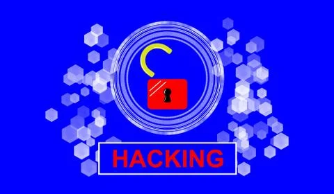 Concept of hacking Illustrazione stock
