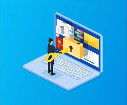 Concept of hacking. Stockillustratie