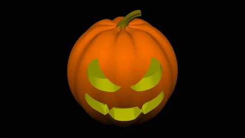 Concept: Halloween. 3D rendering. Stock Footage 207066224