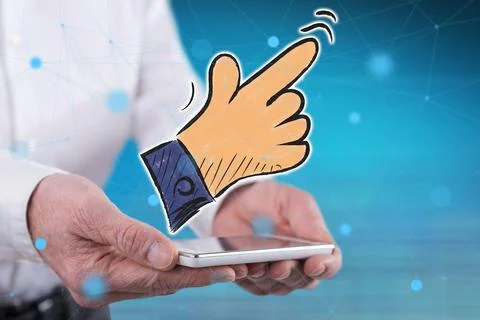 Concept of hand pointer Stock Photos