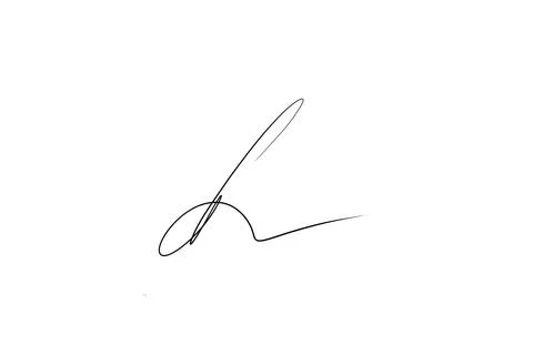 Concept of handwritten signature of document signed with pen isolated on whit Stock Illustration
