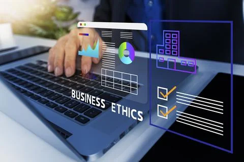 The concept of having business ethics, working methods that take into accou.. Stock Photos