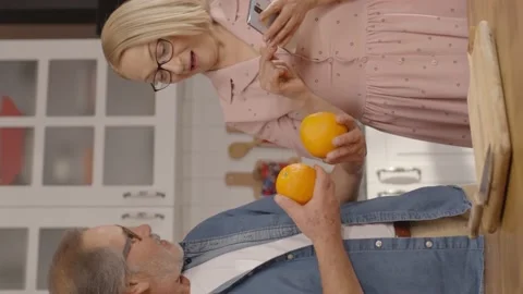 Concept of having fun, spending time together in the kitchen. Stock Footage 151998264