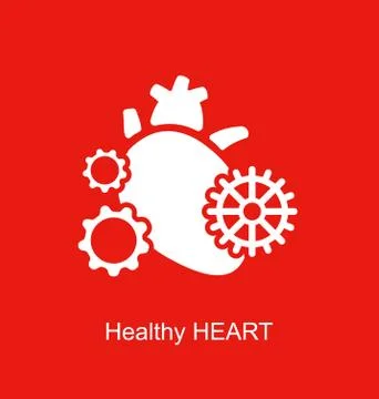 Concept of Heart as Perpetuum Mobile Stock Illustration