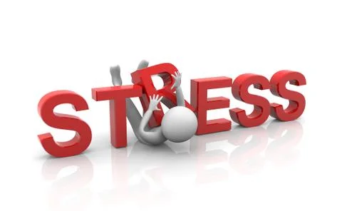 Concept of heavy stress Stock Illustration