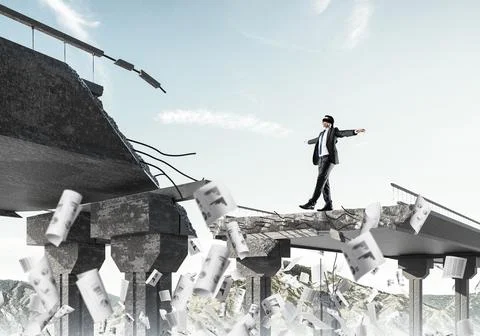 Concept of hidden risks and dangers. Stock Photos