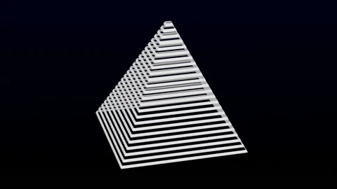 Concept: The Hierarchy. 3D rendering. Stock Footage 196875481