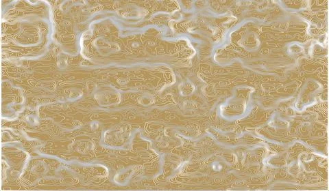 The concept of high technology technology, the energy strips on a light brown Stock Illustration