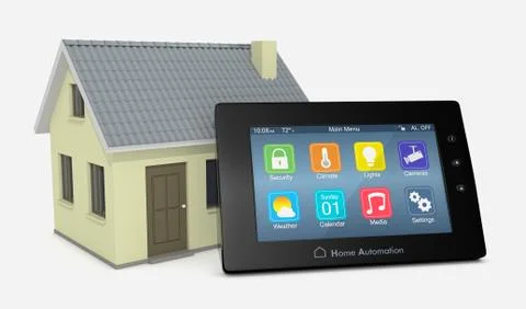 Concept of home automation Stock Illustration