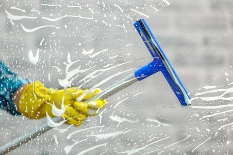Concept for home cleaning services Stock Photos