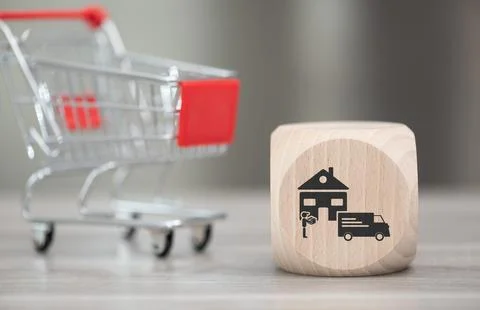 Concept of home delivery Stock Photos