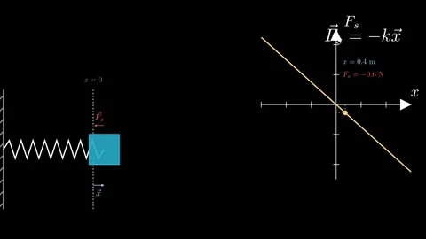 The concept of Hooke's Law Stock Footage 335035786
