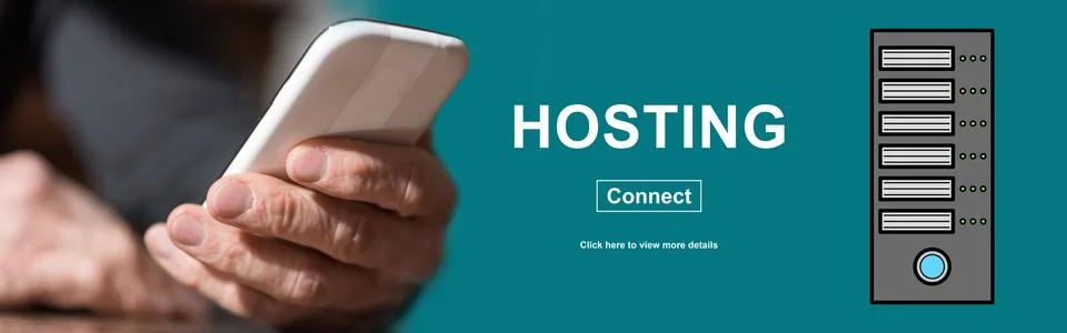 Concept of hosting 스톡 사진