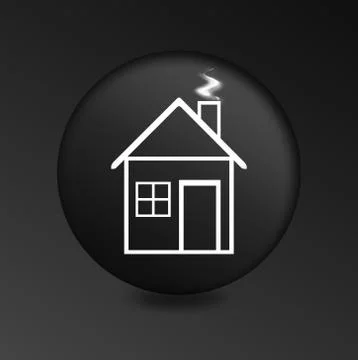 Concept of house black icon Stock Illustration