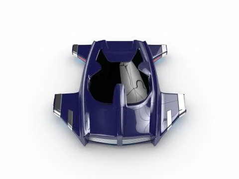 Concept Hover car H3 Car Technology Stock Illustration