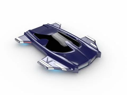 Concept Hover car H3 Car Technology Stock Illustration