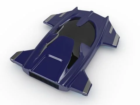 Concept Hover car H3 Car Technology Stock Illustration