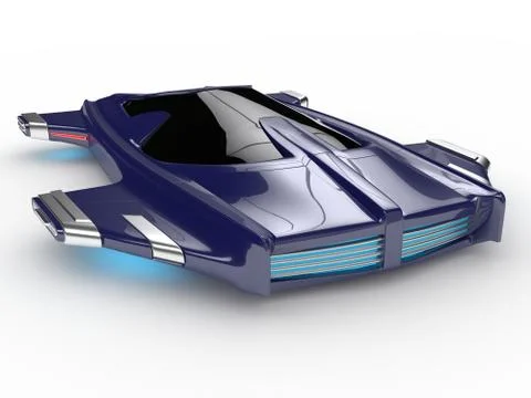 Concept Hover car H3 Car Technology Stock Illustration