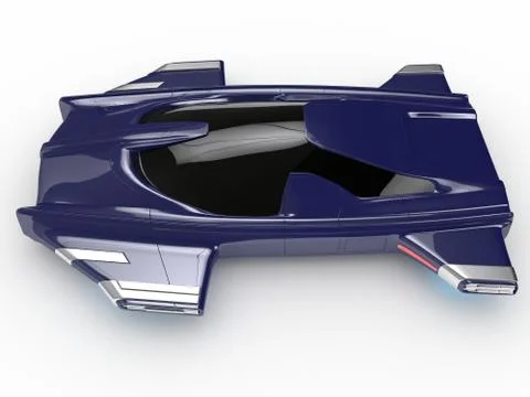 Concept Hover car H3 Car Technology Stock Illustration