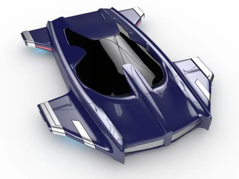 Concept Hover car H3 Car Technology Stock Illustration