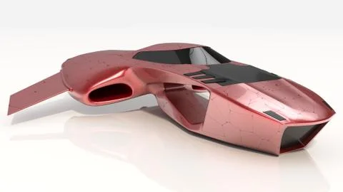 Concept Hover Car Pro Technology future Stock Illustration