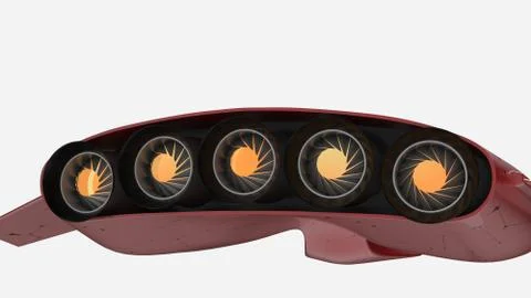 Concept Hover Car Pro Technology future Stock Illustration