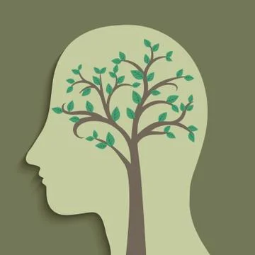 Concept of the human brain System Stock Illustration