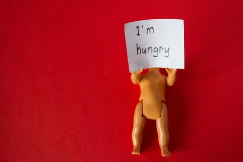 Concept of hunger Stock Photos