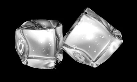 Concept of ice on a dark background Stock Illustration