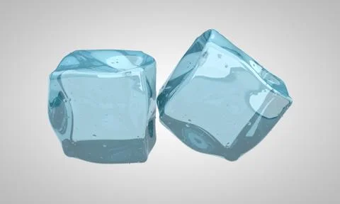 Concept of ice on a white background Stock-Illustration