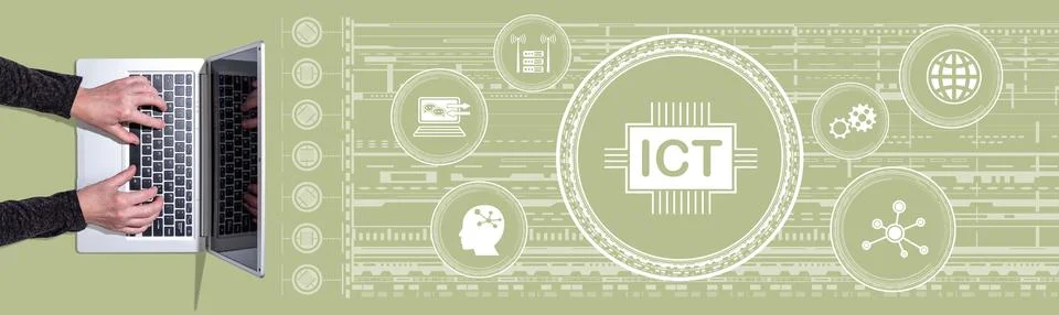 Concept of ict Stock Photos