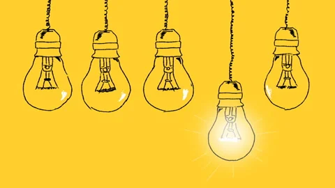 Concept of idea. Animated illustration Vídeos de archivo 225703636