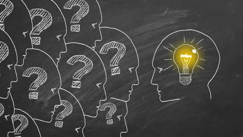 Concept of Idea generation. Chalk Illustration. Stock Footage 163544340