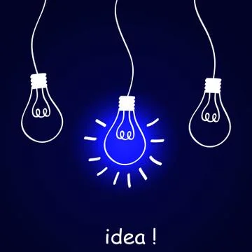 The concept of idea Stock Illustration